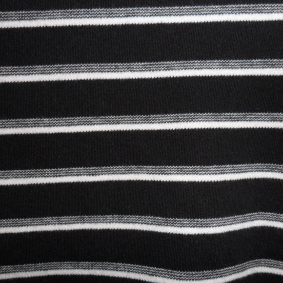 Coral Bay Black and White Striped Shirt Plus Sz 1X - Picture 3 of 4